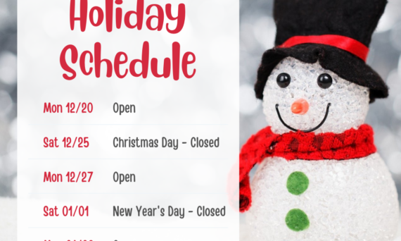 2021 Holiday Schedule